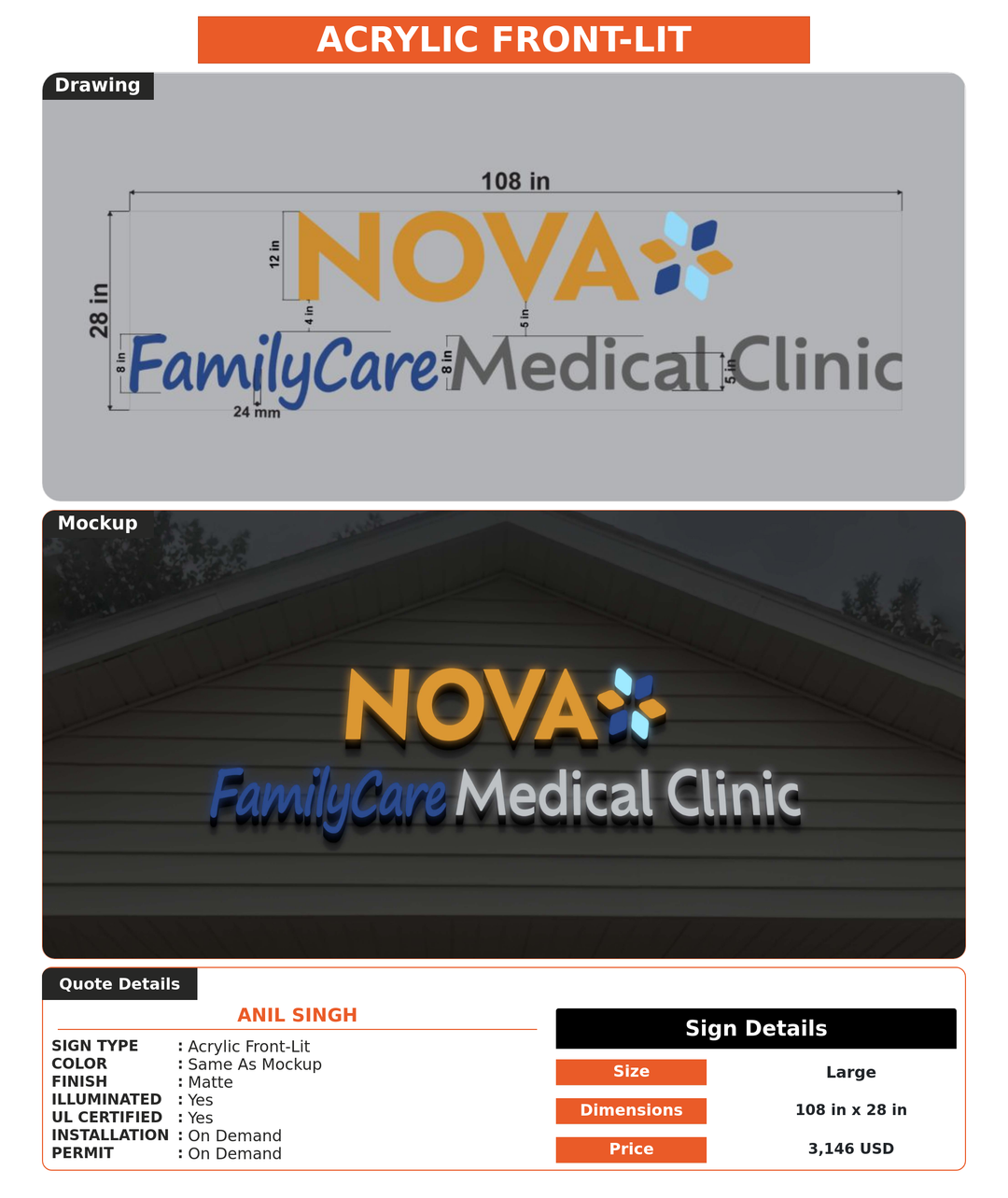 CUSTOM MOCKUP SIGN FOR Anil Singh