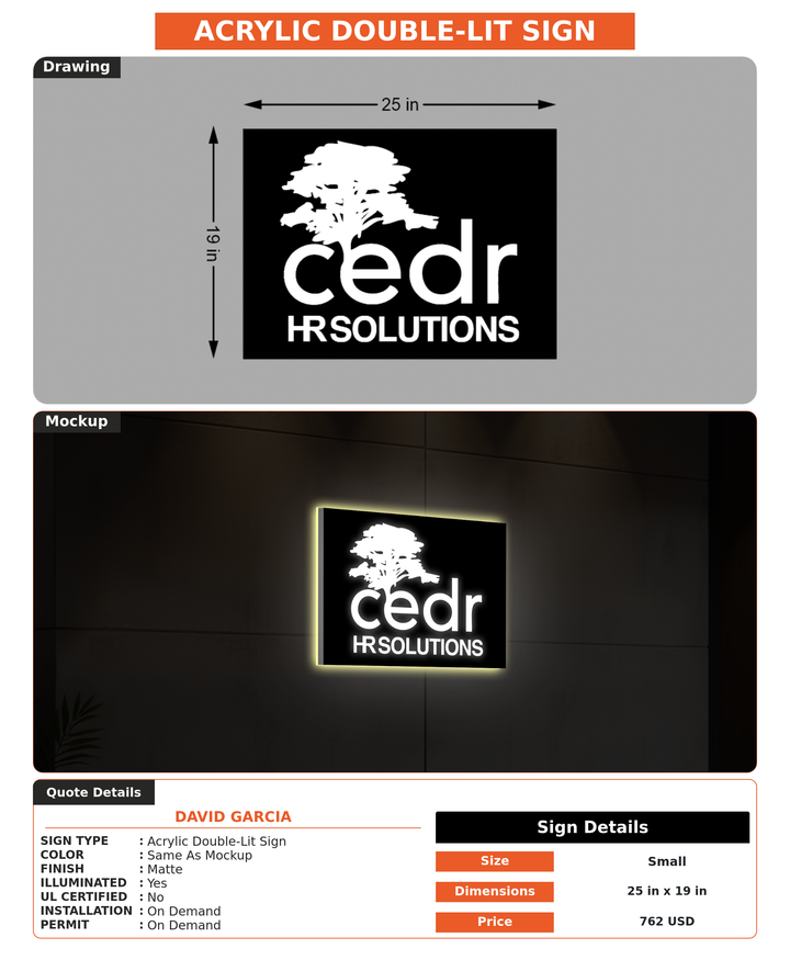CUSTOM MOCKUP SIGN FOR David Garcia
