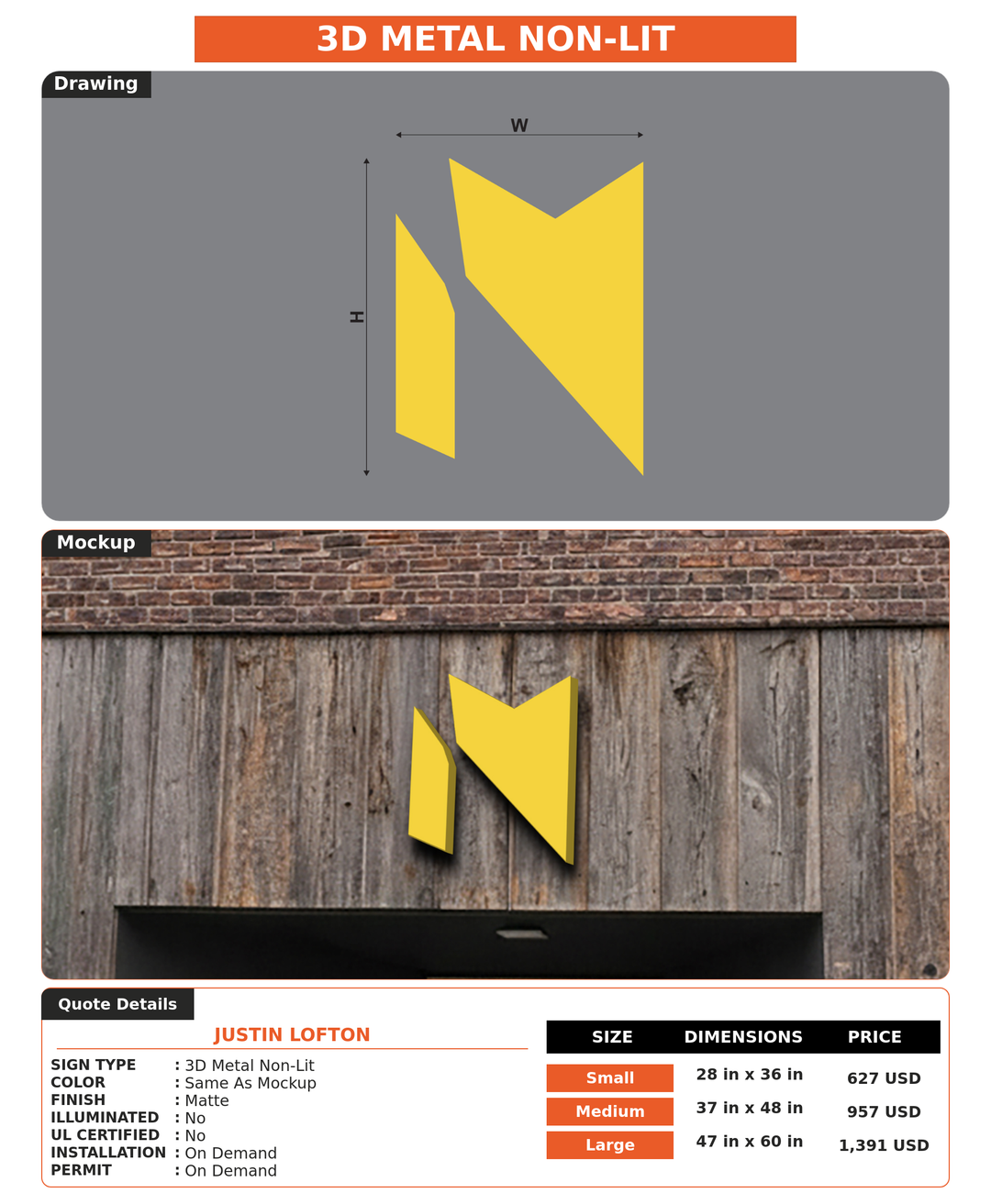 CUSTOM MOCKUP SIGN FOR Justin Lofton