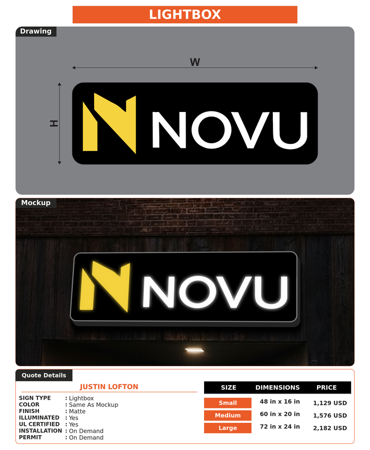 CUSTOM MOCKUP SIGN FOR Justin Lofton