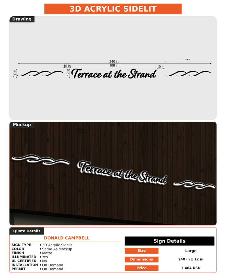 CUSTOM MOCKUP SIGN FOR Donald Campbell