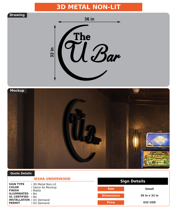 CUSTOM MOCKUP SIGN FOR Iesha Underwood
