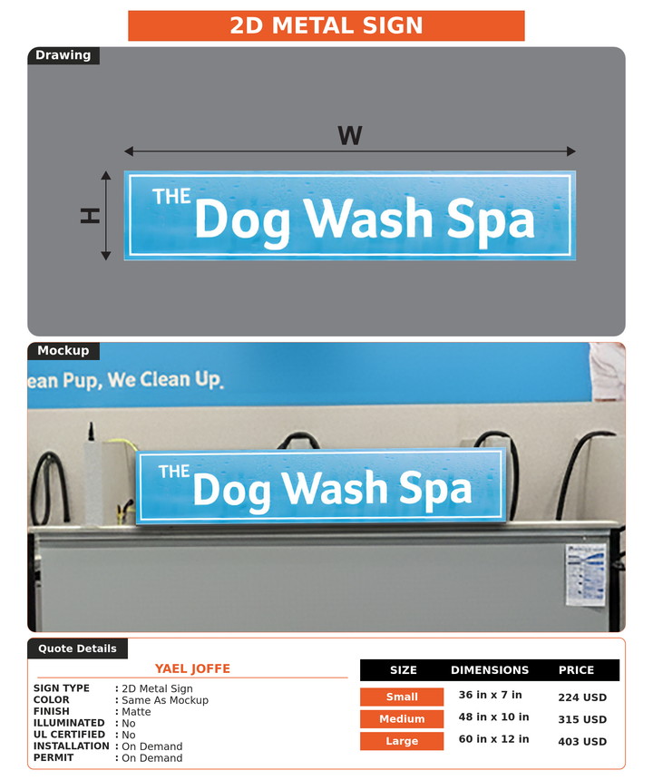CUSTOM MOCKUP SIGN FOR Yael Joffe