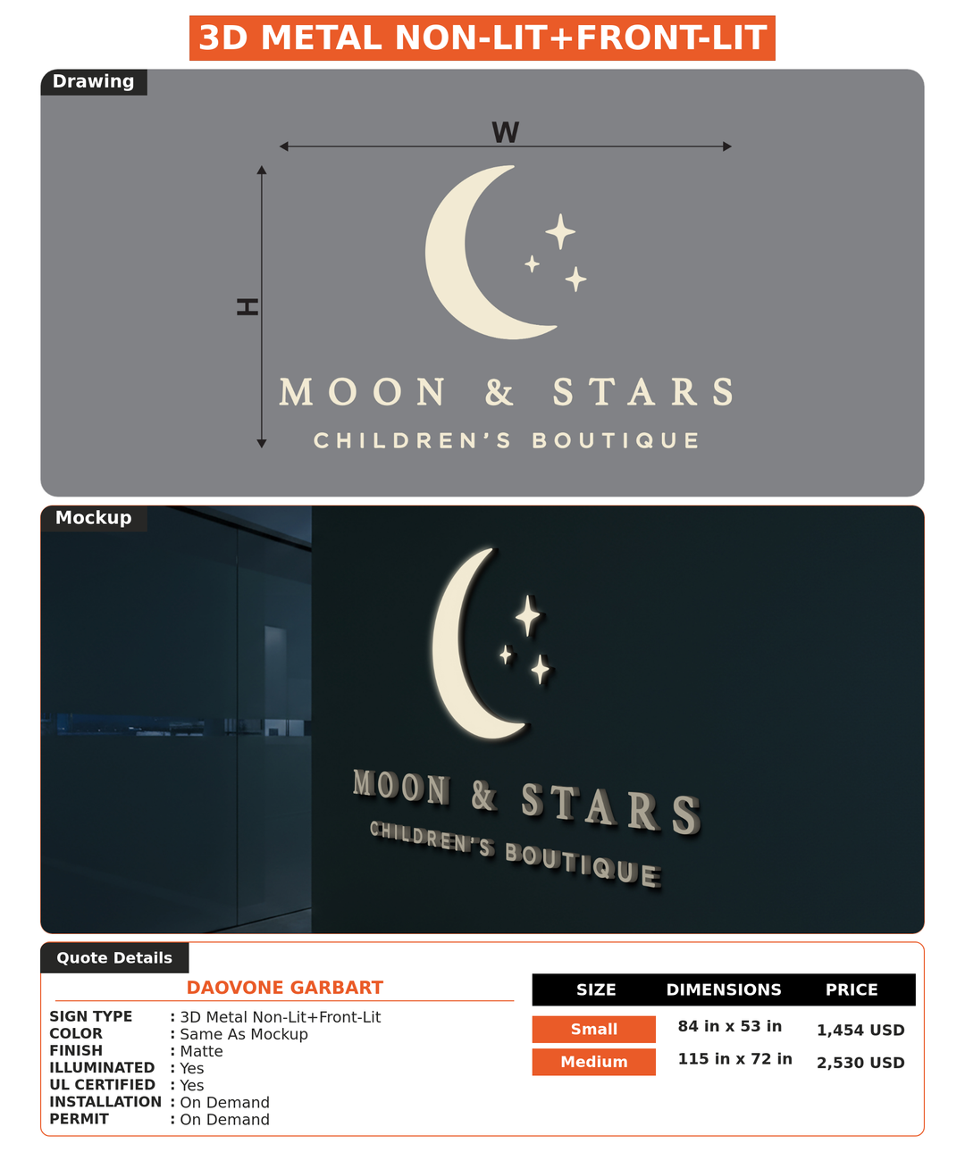 CUSTOM MOCKUP SIGN FOR Daovone Garbart