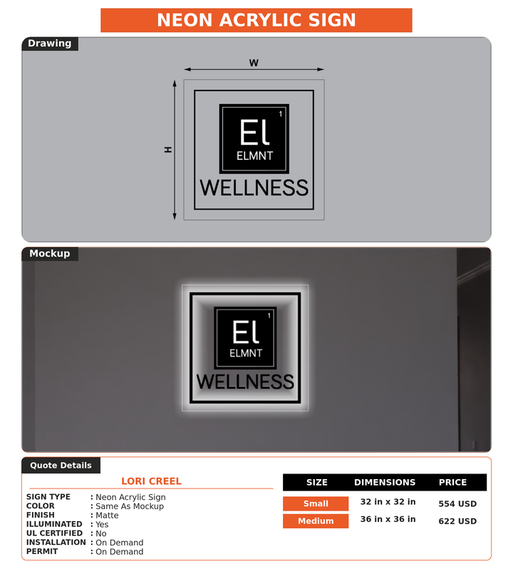 CUSTOM MOCKUP SIGN FOR Lori Creel