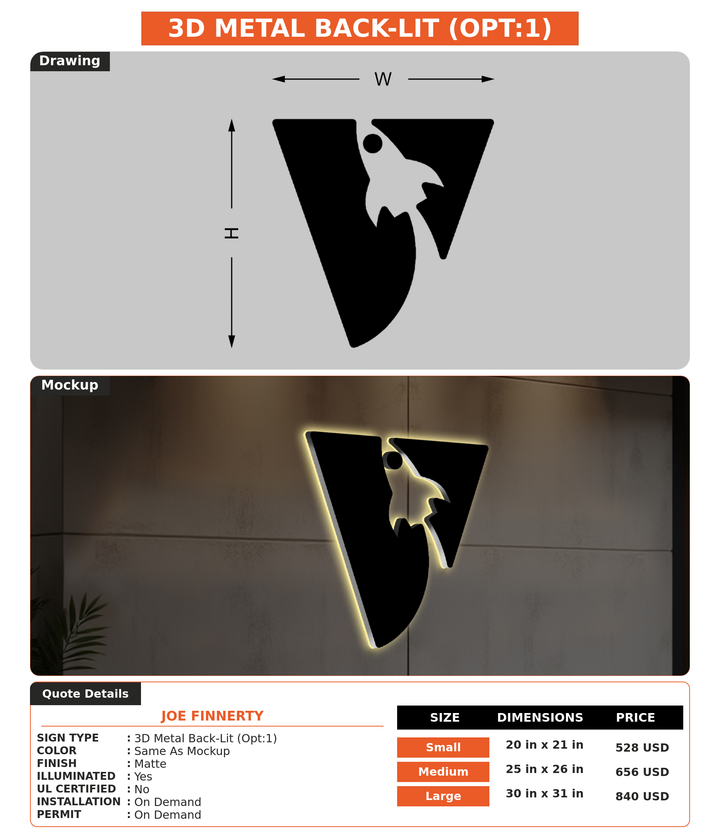 CUSTOM MOCKUP SIGN FOR Joe Finnerty