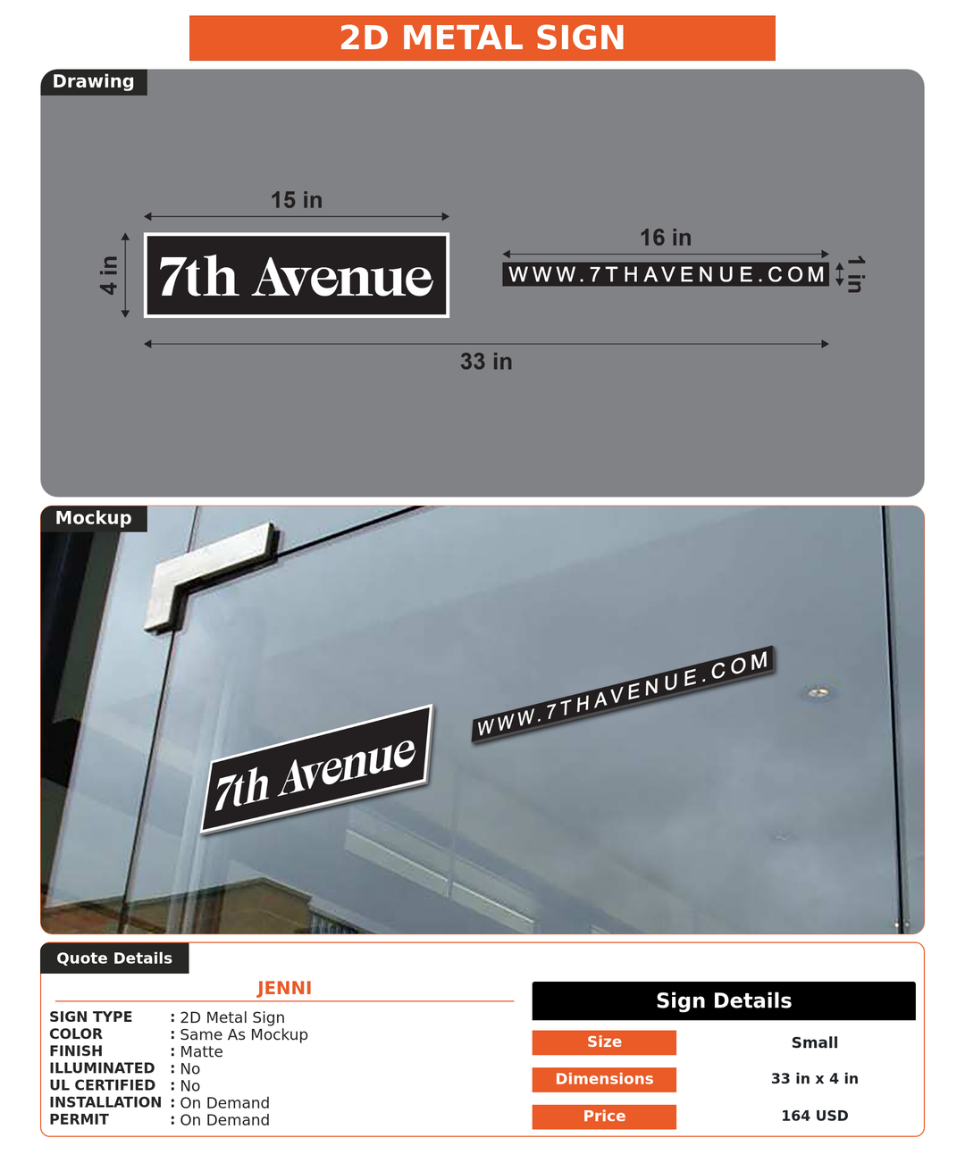CUSTOM MOCKUP SIGN FOR Jenni
