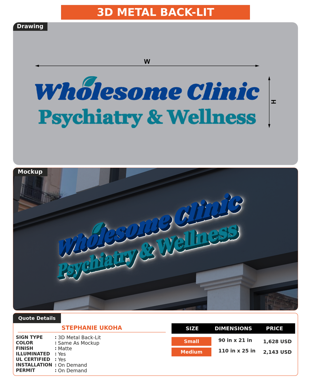 CUSTOM MOCKUP SIGN FOR Stephanie Ukoha