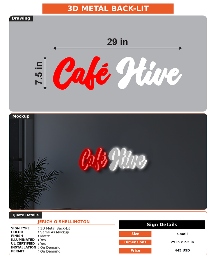 CUSTOM MOCKUP SIGN FOR JERICH O SHELLINGTON