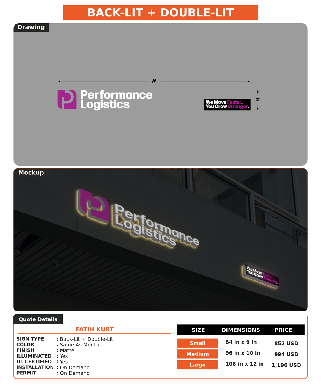 CUSTOM MOCKUP SIGN FOR Fatih Kurt