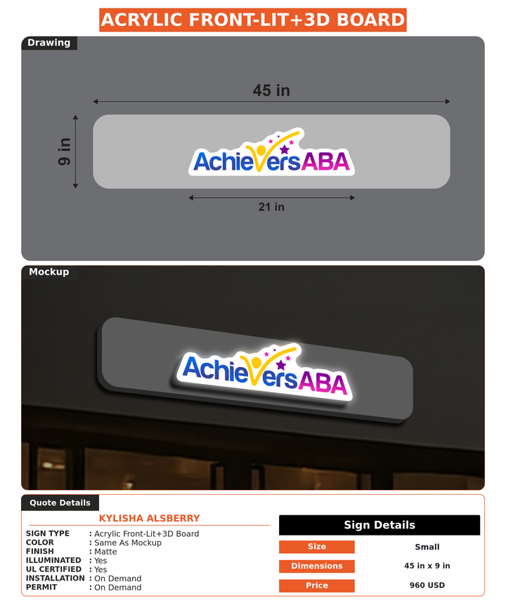 CUSTOM MOCKUP SIGN FOR Kylisha Alsberry