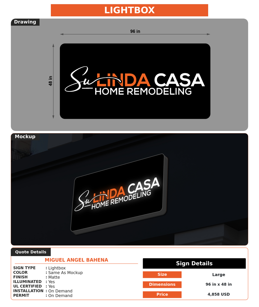 CUSTOM MOCKUP SIGN FOR miguel angel bahena