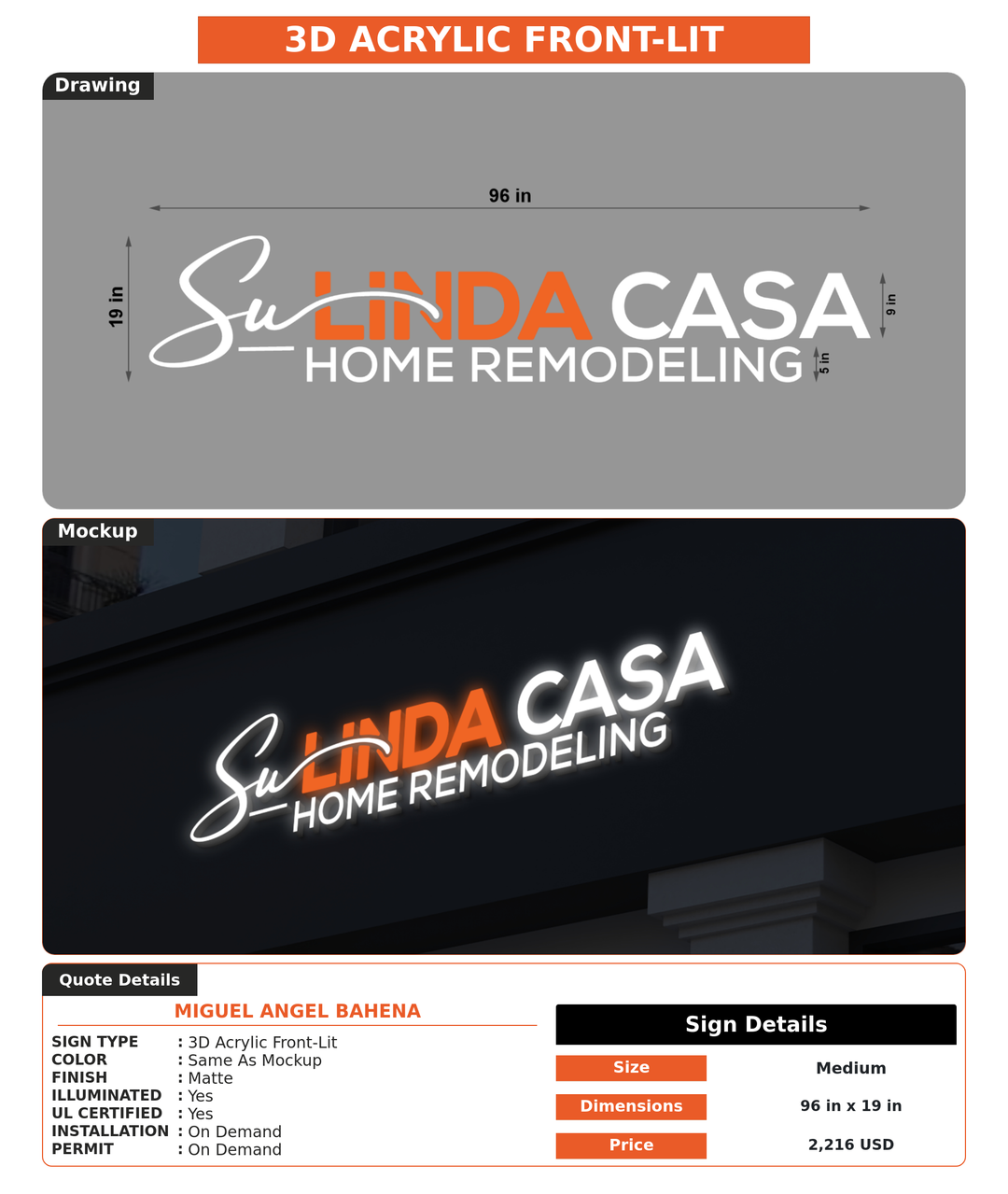 CUSTOM MOCKUP SIGN FOR miguel angel bahena