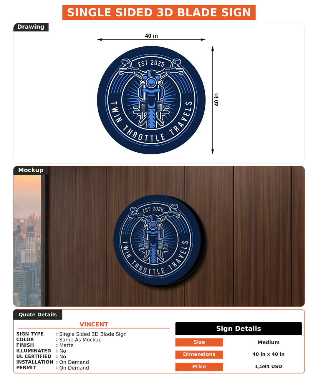 CUSTOM MOCKUP SIGN FOR Vincent