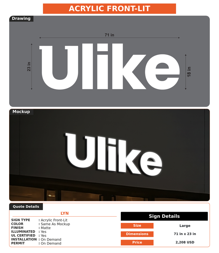 CUSTOM MOCKUP SIGN FOR Lyn