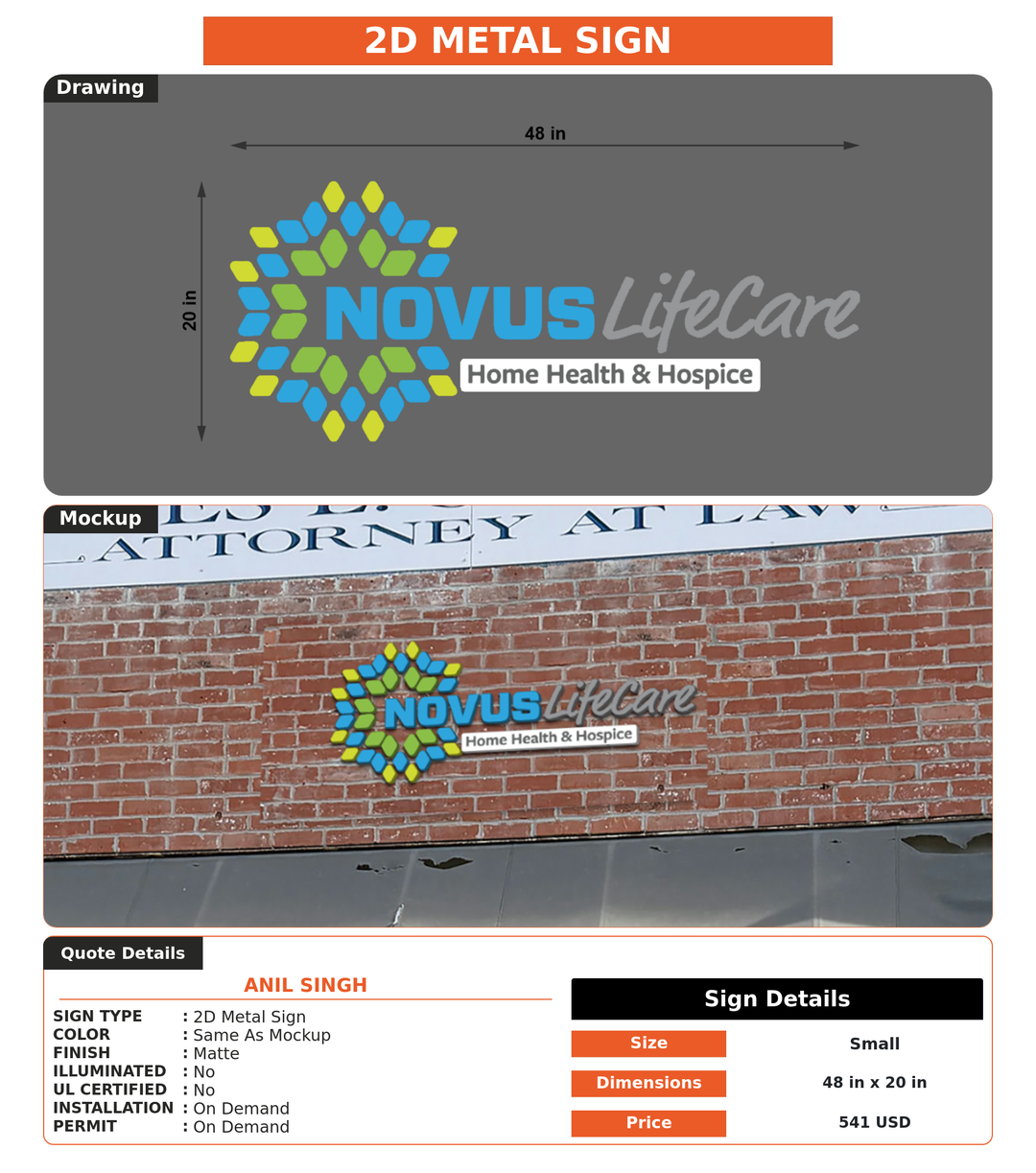 CUSTOM MOCKUP SIGN FOR Anil Singh