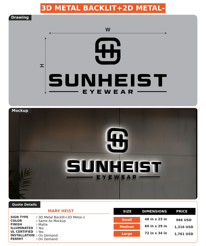 CUSTOM MOCKUP SIGN FOR Mary Heist