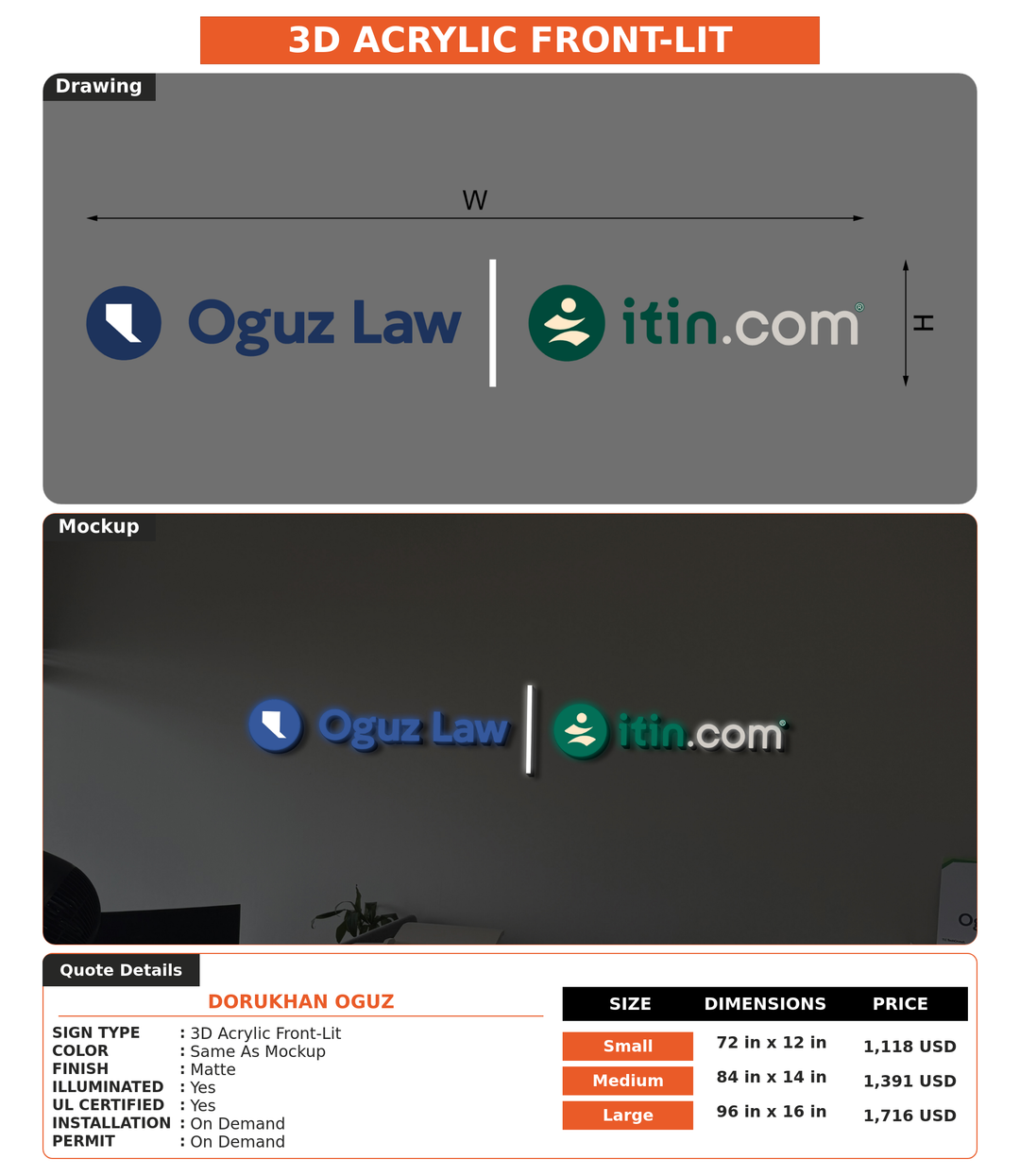 CUSTOM MOCKUP SIGN FOR Dorukhan Oguz