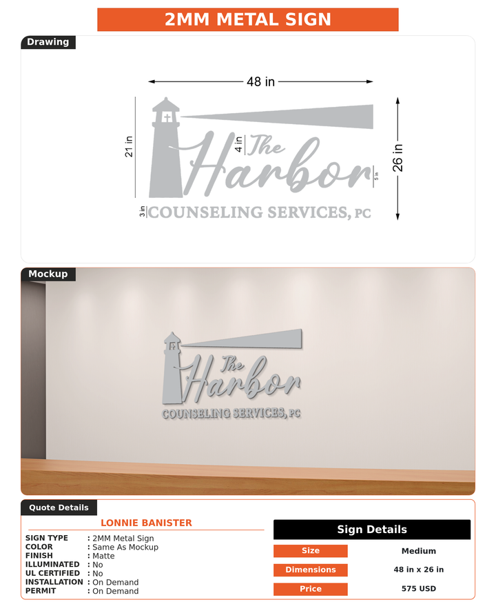 CUSTOM MOCKUP SIGN FOR Lonnie Banister