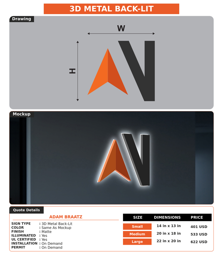 CUSTOM MOCKUP SIGN FOR Adam Braatz