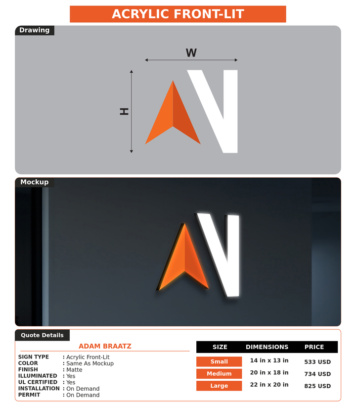 CUSTOM MOCKUP SIGN FOR Adam Braatz