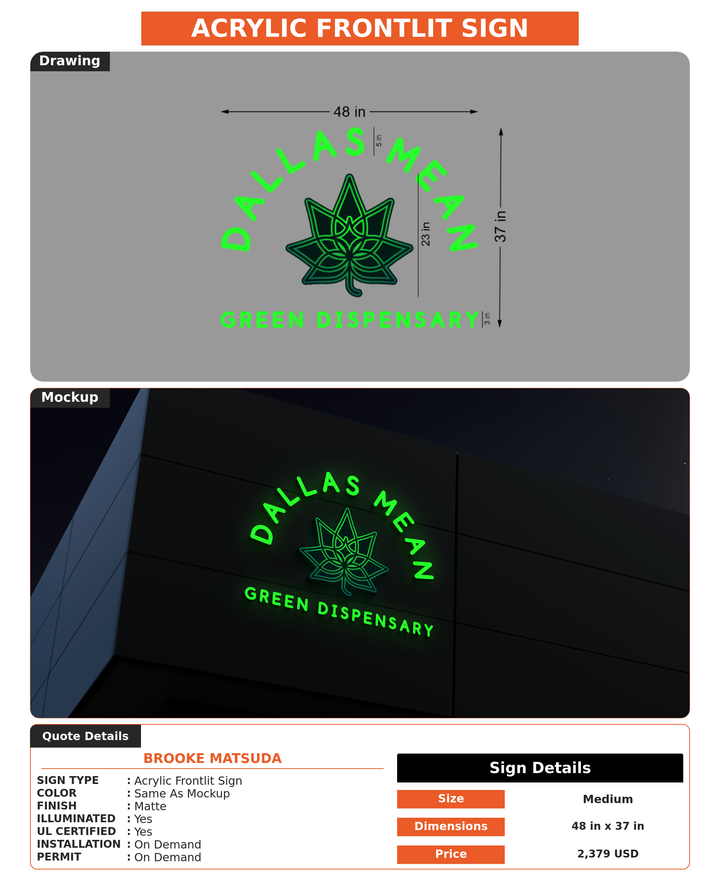 CUSTOM MOCKUP SIGN FOR Brooke Matsuda