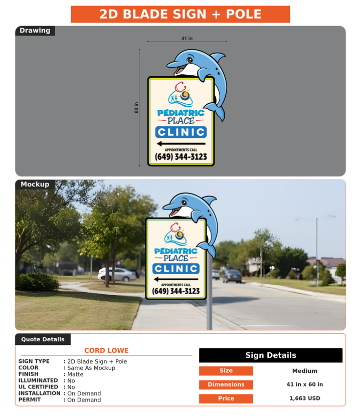 CUSTOM MOCKUP SIGN FOR Cord Lowe