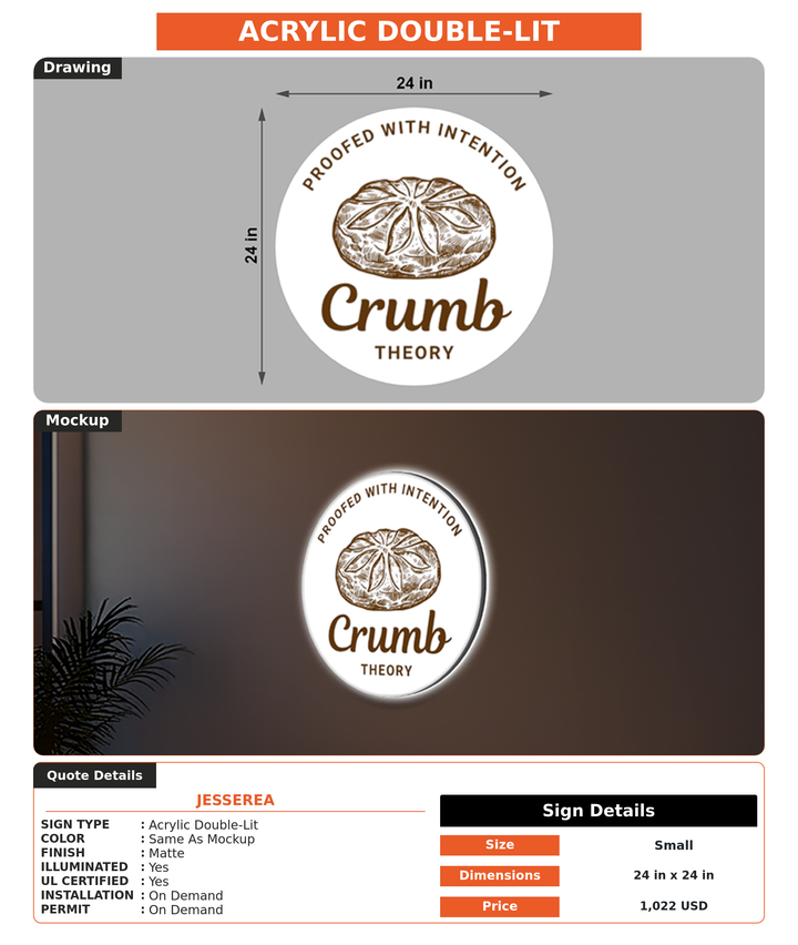CUSTOM MOCKUP SIGN FOR Jesserea
