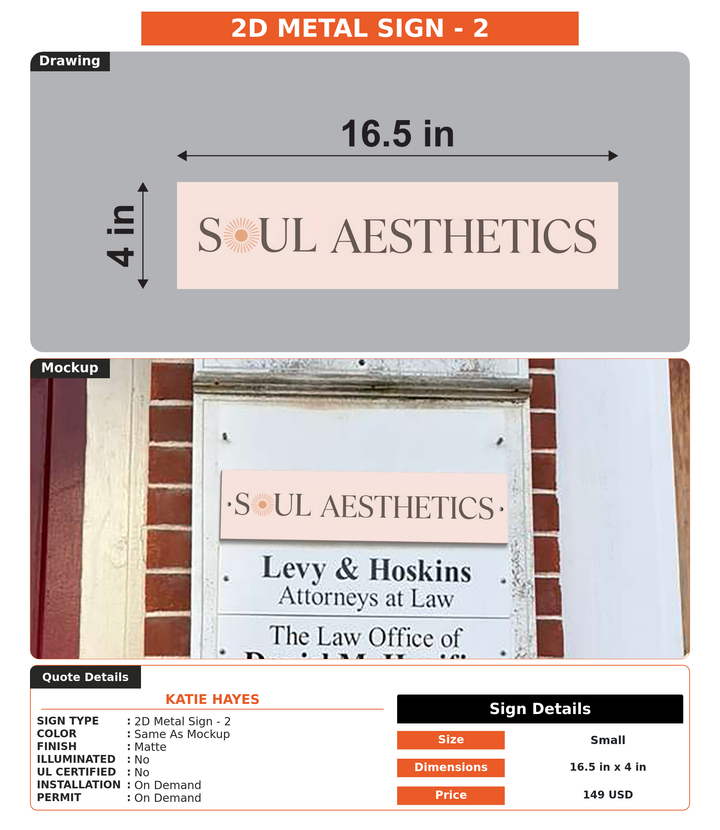 CUSTOM MOCKUP SIGN FOR Katie Hayes