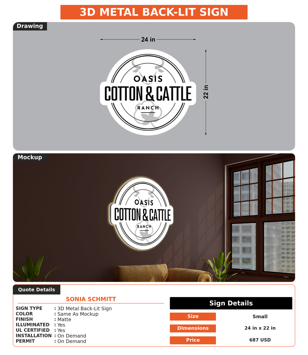 CUSTOM MOCKUP SIGN FOR Sonia Schmitt