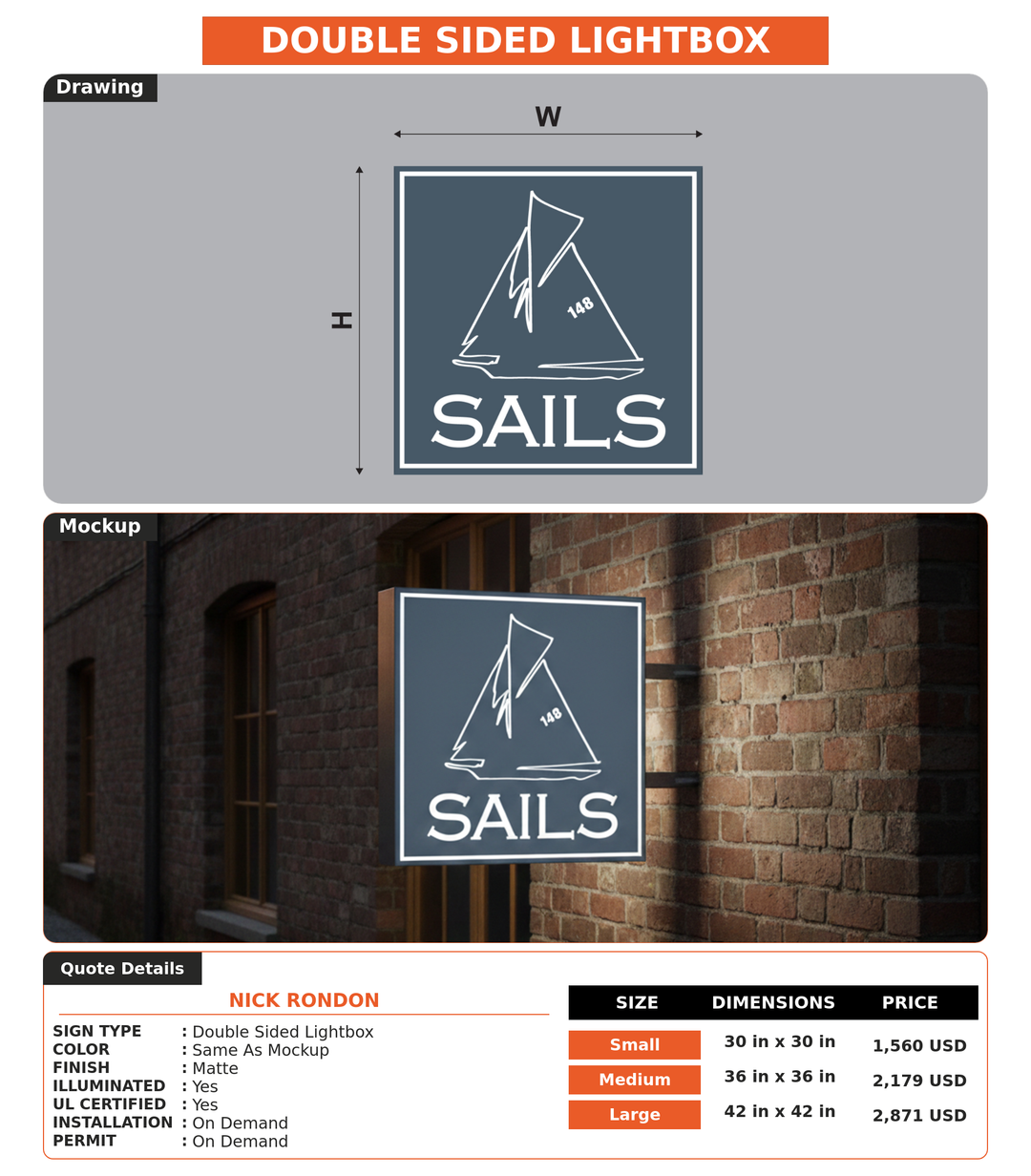 CUSTOM MOCKUP SIGN FOR Nick Rondon