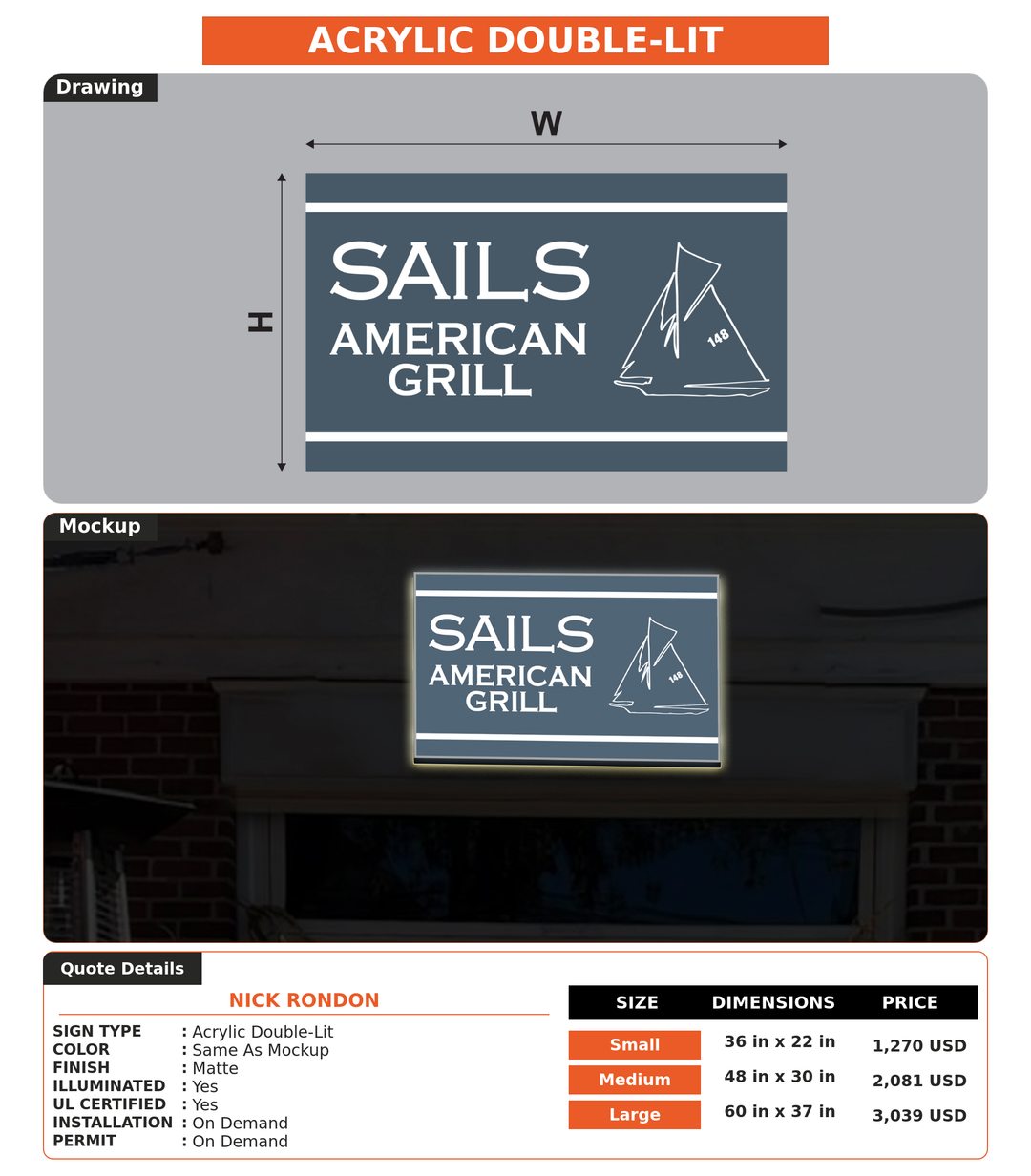 CUSTOM MOCKUP SIGN FOR Nick Rondon