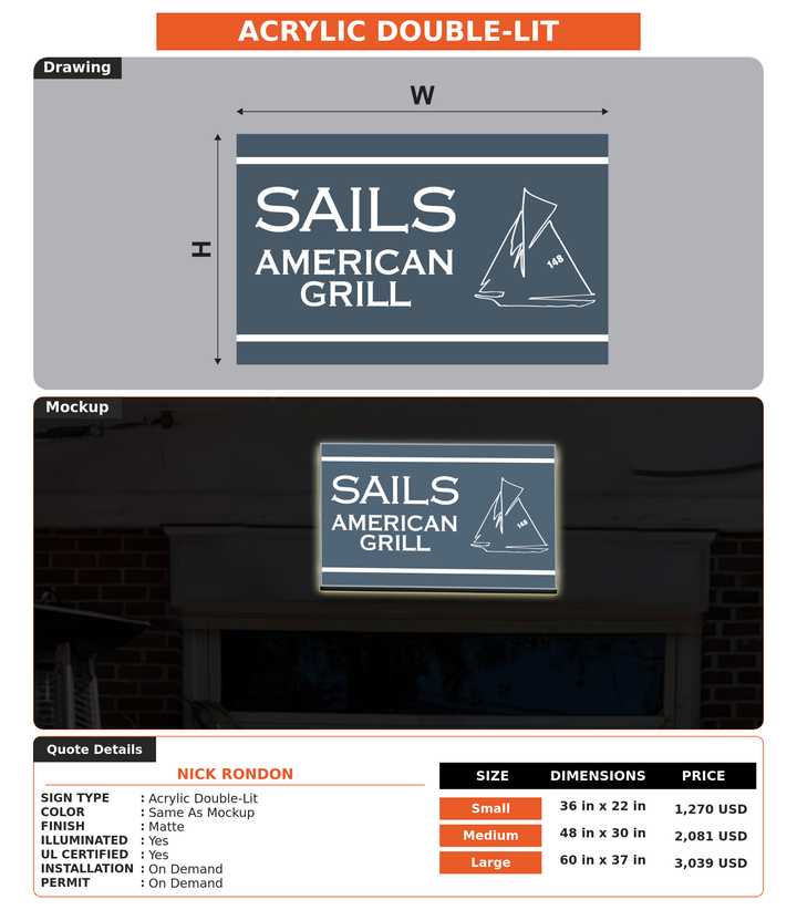 CUSTOM MOCKUP SIGN FOR Nick Rondon