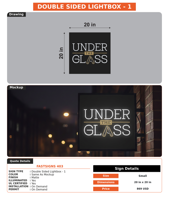 CUSTOM MOCKUP SIGN FOR FASTSIGNS 403