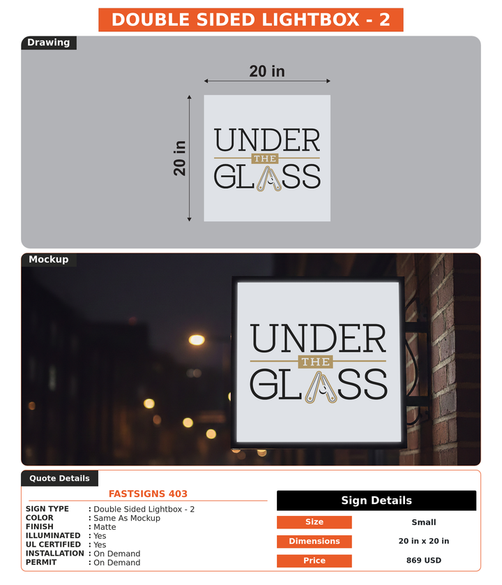 CUSTOM MOCKUP SIGN FOR FASTSIGNS 403