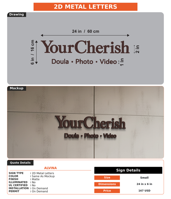 CUSTOM MOCKUP SIGN FOR Alvina