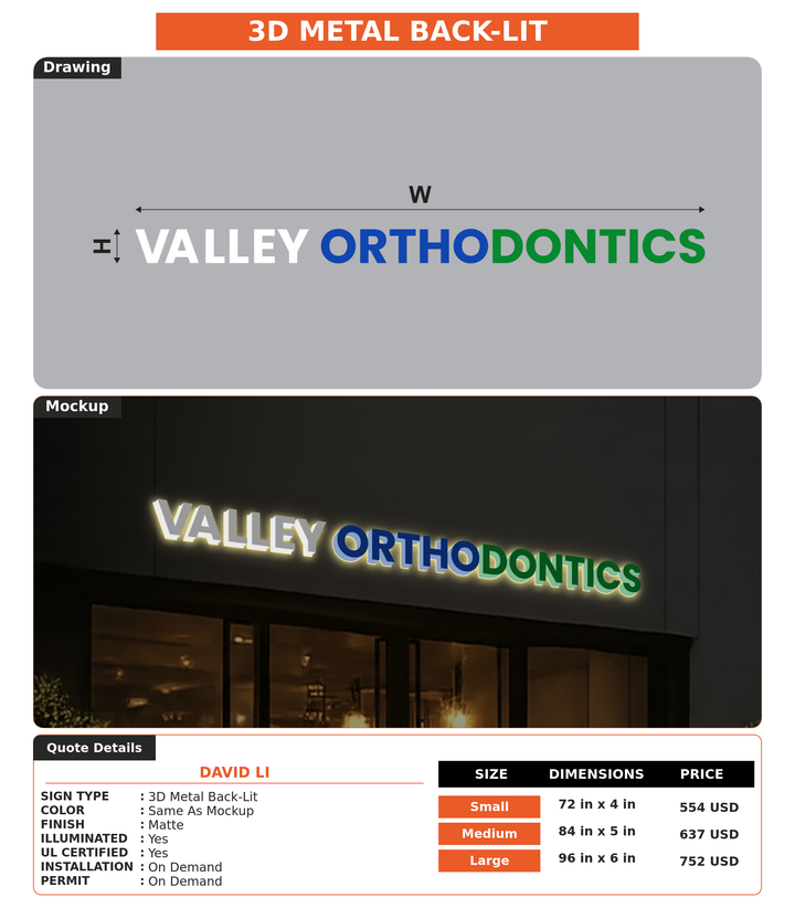 CUSTOM MOCKUP SIGN FOR David Li