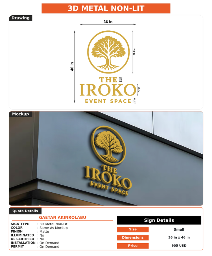 CUSTOM MOCKUP SIGN FOR Gaetan Akinrolabu