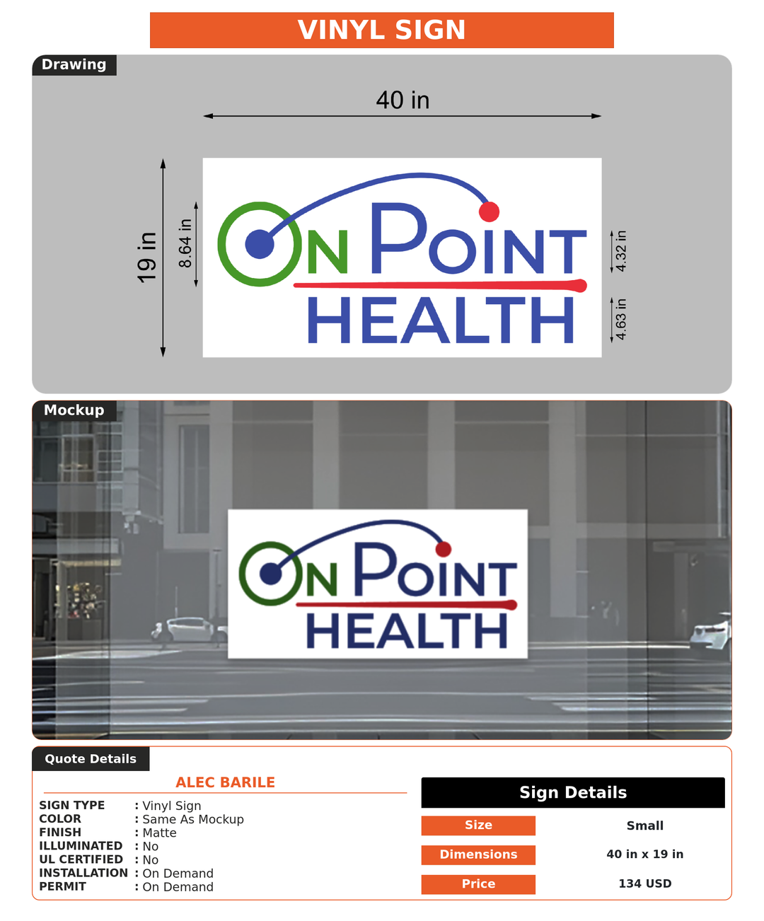 CUSTOM MOCKUP SIGN FOR Alec Barile
