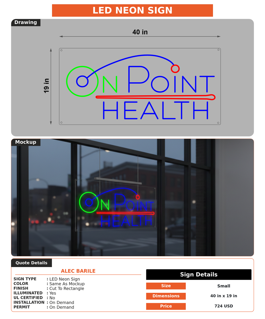 CUSTOM MOCKUP SIGN FOR Alec Barile