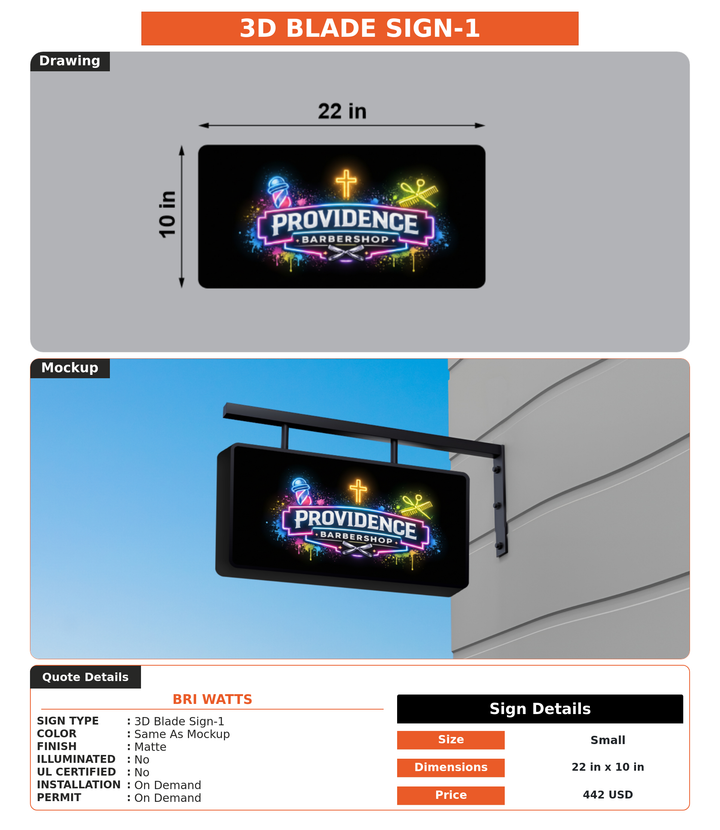 CUSTOM MOCKUP SIGN FOR Bri Watts