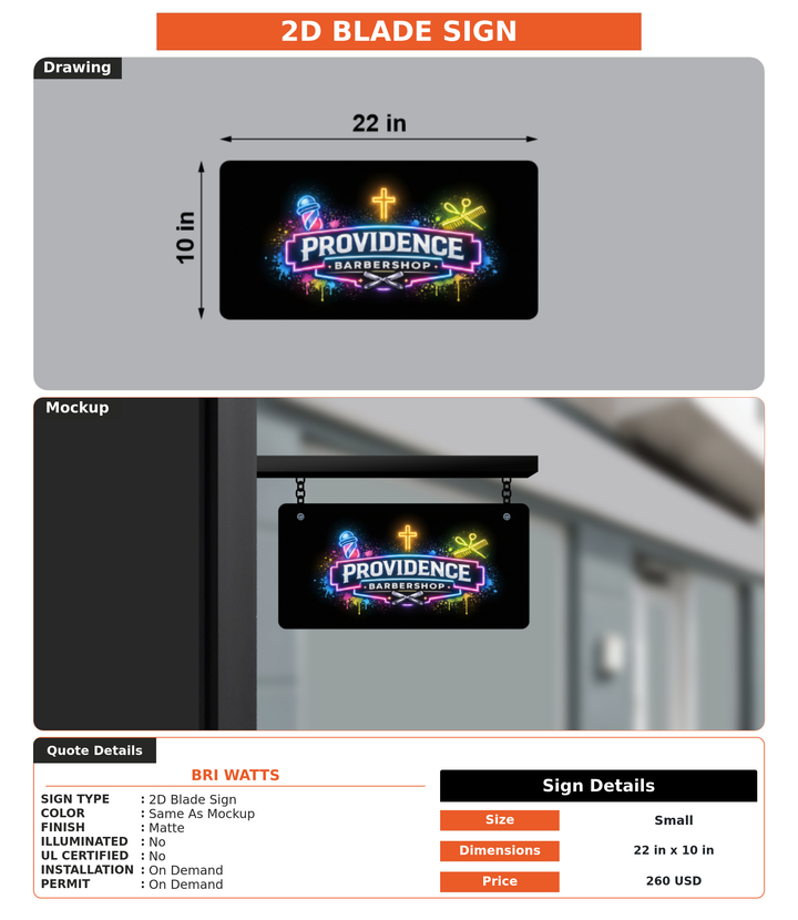 CUSTOM MOCKUP SIGN FOR Bri Watts