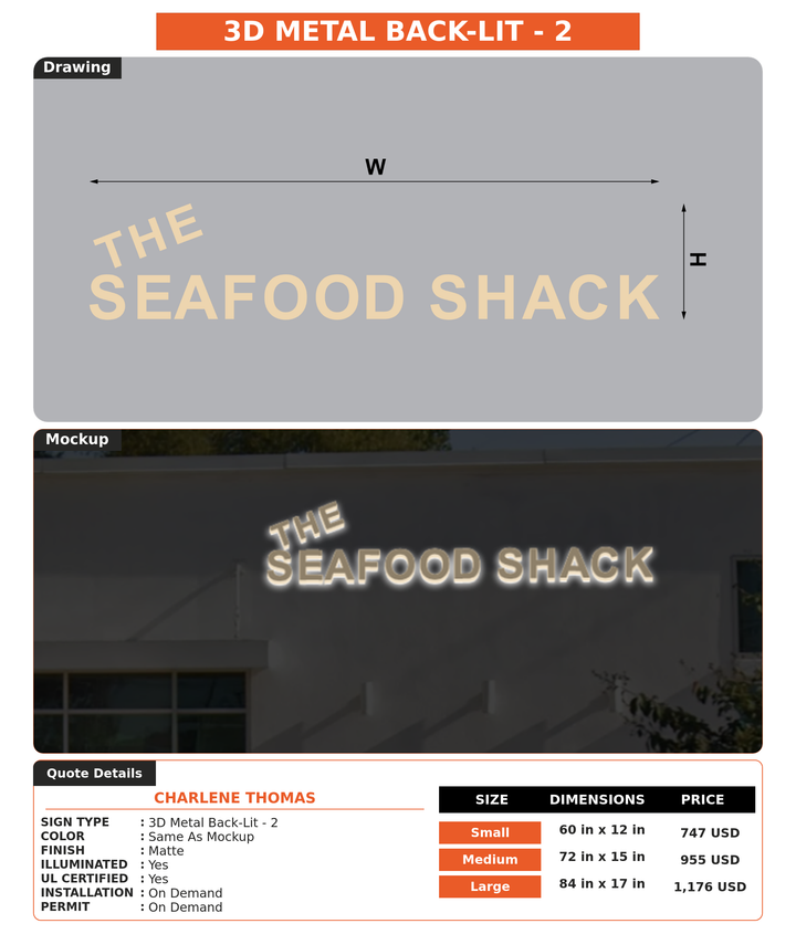 CUSTOM MOCKUP SIGN FOR Charlene Thomas