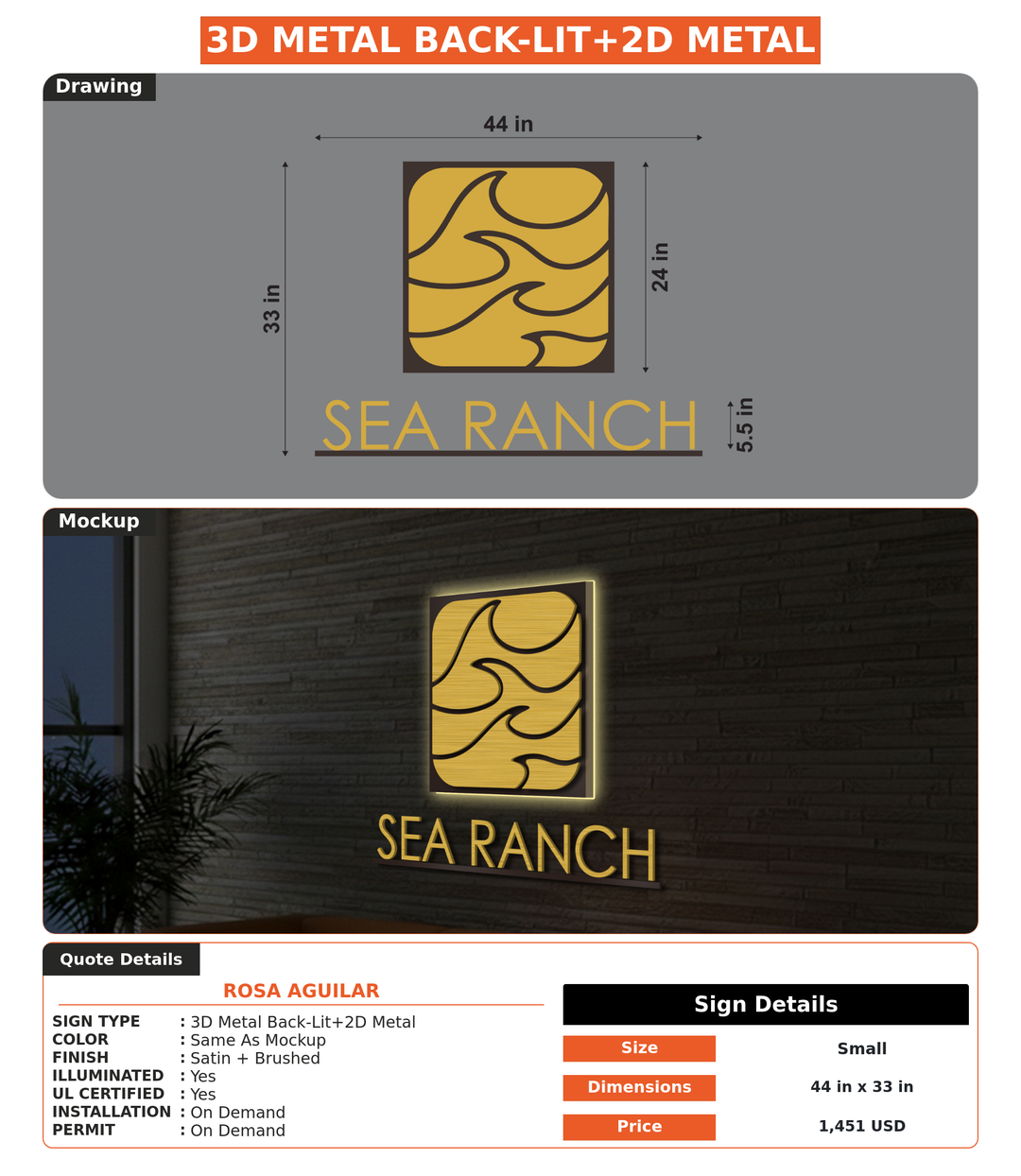 CUSTOM MOCKUP SIGN FOR Rosa Aguilar