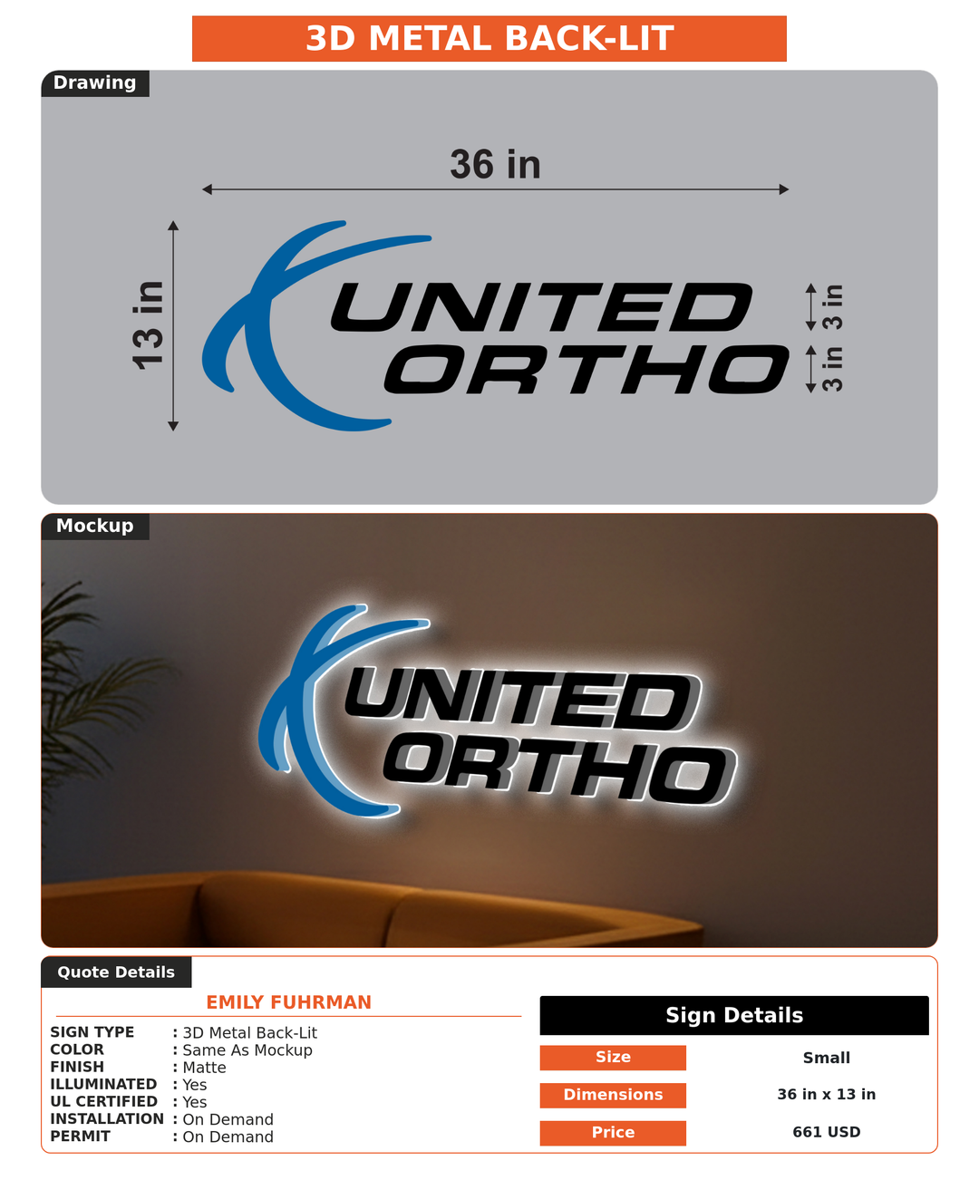 CUSTOM MOCKUP SIGN FOR Emily Fuhrman