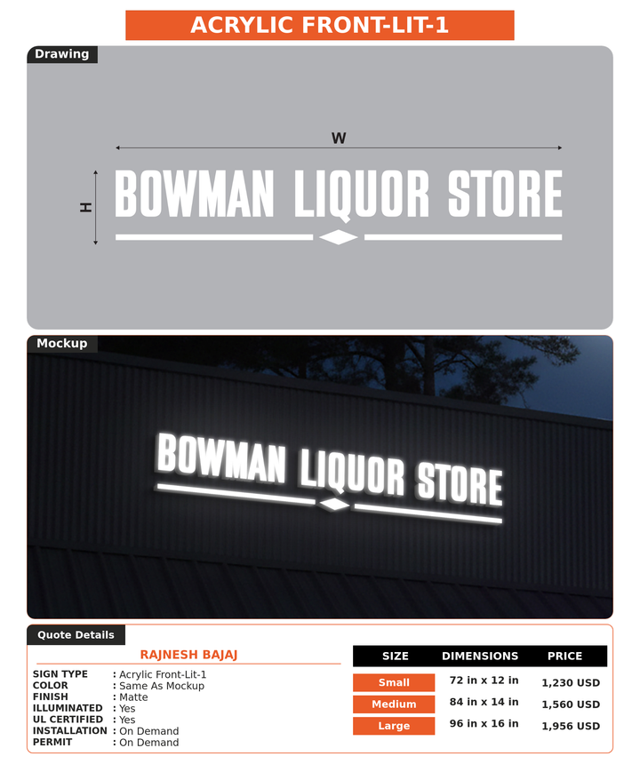 CUSTOM MOCKUP SIGN FOR Rajnesh Bajaj