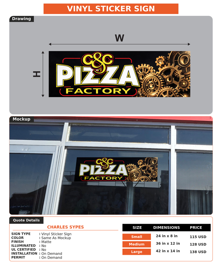 CUSTOM MOCKUP SIGN FOR Charles Sypes