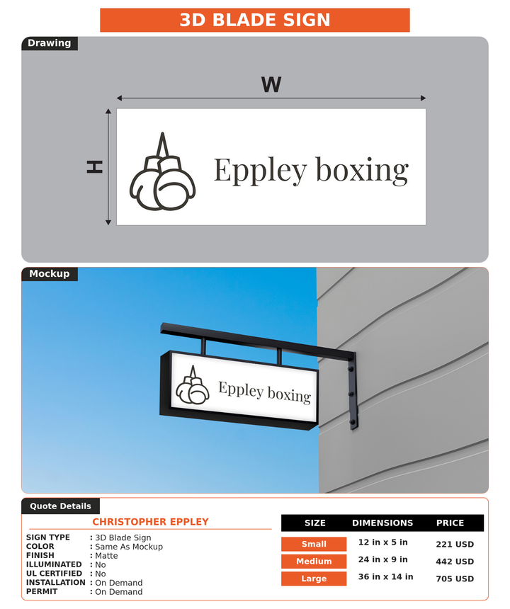 CUSTOM MOCKUP SIGN FOR Christopher Eppley