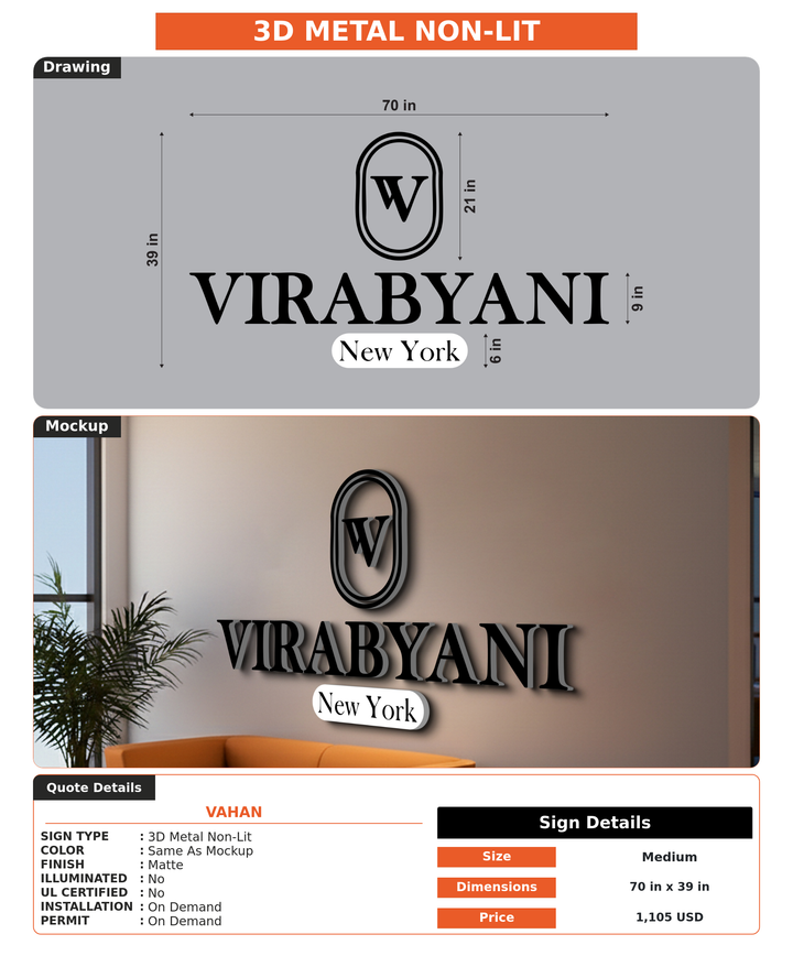 CUSTOM MOCKUP SIGN FOR Vahan