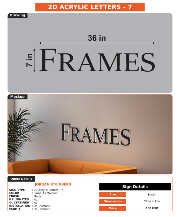 CUSTOM MOCKUP SIGN FOR Jordan Steinberg